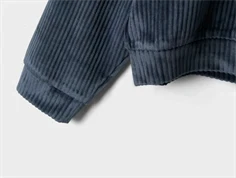 Name It dark sapphire velvet short top